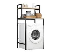 Mensola portaoggetti a 3 ripiani per WC, salvaspazio, 144,8 cm di altezza, ideale per lavanderia e bagno