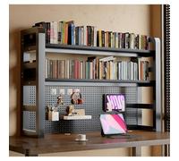 Mensola Portaoggetti Da Scrivania Con Pannello Forato, Scaffale Portaoggetti Sulla Scrivania, Organizer For Libri Da Scrivania, Scaffale For Dormitorio(Black,40.6x9.8x39.4in)