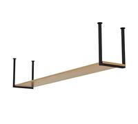 Mensola portaoggetti da soffitto, mensole decorative galleggianti industriali, portavasi per fiori, portabottiglie, mensola espositiva sospesa in legno, organizer multiuso per cucina(120x30x40cm)