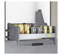 Mensola portaoggetti in acciaio inox 304 con apertura verso il basso, soluzione di archiviazione per mobili da cucina e bagno per un facile accesso