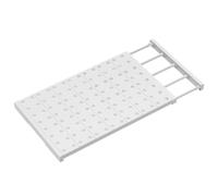 Mensola regolabile ed estensibile, organizer telescopico per armadio, divisorio salvaspazio per camera da letto e cucina, sistema di scaffali fai da te