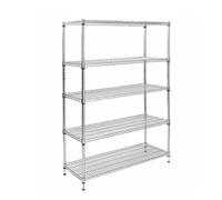 Mensola regolabile in metallo con 4 ripiani, in acciaio inox, 3 ripiani, scaffale portaoggetti in filo metallico (90 x 45 x 120 cm) - Soluzione durevole e salvaspazio per casa e ufficio.