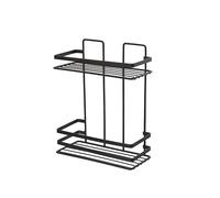 MENSOLA RETTANGOLARE 2 RIPIANI COVER Nero