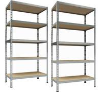 Mensola Scaffale Carico Pesante Ordnerregal Mensola TKT 180x120x40 CM 2x
