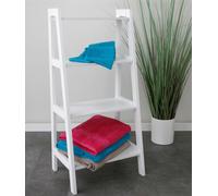 Mensola Scaletta Bianco Handtuchregal Bagno Scaffale Scale per Fiori Porta