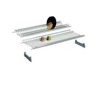 MENSOLA SCOLAPIATTI ACCIAIO CROM C/SUPP 86 CM