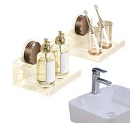 Mensola sopra rubinetto organizer estraibile acciaio al | Mensole da bagno da parete sopra rubinetto, espositore di profumi per piccoli spazi, cucina, toilette e lavanderia
