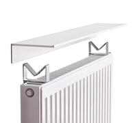 Mensola Sopra Termosifone,Copritermosifone Bianco,Copri Termosifone Moderno,Termosifoni Alluminio,Copri Caloriferi Easy Fit, Impermeabile Antiruggine,per Ufficio,Domestico,Soggiorno(80cm)