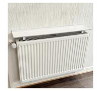Mensola Sopra Termosifone per Conservazione E Decorazione, Copritermosifone Moderno Bianco per Ufficio Camera Letto Soggiorno Corridoio(15x70 CM)