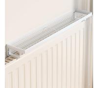 Mensola Sopra Termosifone,Ripiano per Termosifone in Ferro Resistenti ai Calore,Antifumo Antipolvere,Decorativa per Termosifoni,per Casa,Dormitorio,Appartamento,Senza Forare(White,L 60cm/23.6in)