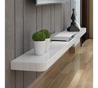 Mensola sospesa in legno per console multimediale da parete per decoder via cavo e decorazione moderna per la casa, scaffale a strato singolo, 160 x 25 x 6 cm, ideale per appendere la TV alla parete B