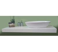 Mensola Sospesa per Lavabo Design moderno L 120 cm, compra dal produttore! (Bianco Luna) MabelOnline