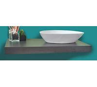 Mensola Sospesa per Lavabo Design moderno L 120 cm, compra dal produttore! (Rovere grigio) MabelOnline