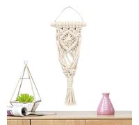 Mensola sospesa per piante aeree - Boho rustico, costruzione, fioriera curva, staffa facile da montare | Arredamento da giardino da esterno affidabile, sicuro e compatto per terrazza, balcone,