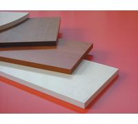 Mensola Squadrata Frassino Bianco 30 x 1,8 x 60 cm 5 Pezzi