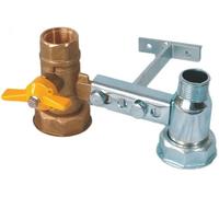 MENSOLA STAFFA 1"1/4 ATT. GIREVOLE + VALVOLA 3/4" PER CONTATORE GAS METANO e GPL