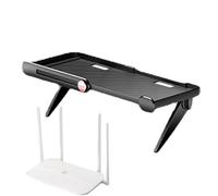 Mensola superiore della TV | Grande pannello regolabile senza foratura, supporto superiore per router, console di gioco, telefono, altoparlanti casa