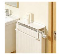 Mensola Termosifone Bianca, Mensola Sospesa per Termosifone Bordi Arrotondati per Bagni, Lavanderie, Uffici Domestici, Camere da Letto e Soggiorni(22.83in/58cm)