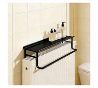 Mensola Termosifone Rimovibile, Mensola da 58 per Termosifoni Resistente alla Polvere e Isolante Termico per Soggiorni, Camere da Letto, Corridoi(Black,19.69in/50cm)