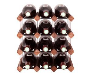 Mensolas Pino mordenzato scuro - 12 bottiglie