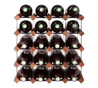 Mensolas Pino mordenzato scuro - 20 bottiglie