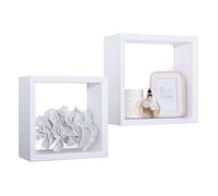 MENSOLE A CUBO DA PARETE SET DI 2 PZ COMPONIBILE IN VARI COLORI MOD. GINEVRA