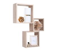 MENSOLE A CUBO DA PARETE SET DI 3 PZ COMPONIBILE VARI COLORI MOD. INCUBO
