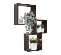 MENSOLE A CUBO DA PARETE SET DI 3 PZ COMPONIBILE VARI COLORI MOD. INCUBO