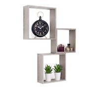 MENSOLE A CUBO DA PARETE SET DI 3 PZ COMPONIBILE VARI COLORI MOD. INCUBO SLIM