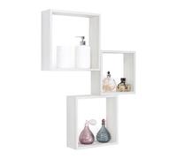 MENSOLE A CUBO DA PARETE SET DI 3 PZ COMPONIBILE VARI COLORI MOD. INCUBO SLIM
