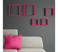 MENSOLE A CUBO DA PARETE SET DI 3 PZ COMPONIBILE VARI COLORI MOD. RUBIC