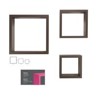 MENSOLE A CUBO DA PARETE SET DI 3 PZ COMPONIBILE VARI COLORI MOD. RUBIC