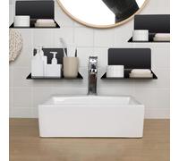 Mensole a muro da 4 pezzi, piccole mensole sospese per il soggiorno della