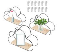 Mensole A Parete Galleggianti | Mensole Appese Decorazione,Set Di 3 Mensole Moderne Per Mostrare Oggetti Decorazione Casa Organizzazione E Conservazione Per Camera Dei Bambini Camera Da