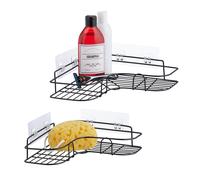 Mensole angolari doccia Organizer angolare per bagno 5 kg Ferro 2 pz.