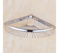 Mensole angolari per Il Bagno Mensola angolare for Doccia da Bagno in Ottone Vintage Dorato a 2 Strati Nizer con scolapiatti Montato a Parete(1 Layer Chrome)