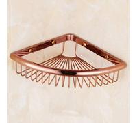 Mensole angolari per Il Bagno Mensola angolare for Doccia da Bagno in Ottone Vintage Dorato a 2 Strati Nizer con scolapiatti Montato a Parete(1 Layer Rose Gold)