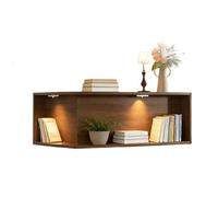 Mensole Angolari Sospese, Mensole Espositive A Parete Per Oggetti Da Collezione, Libri, Piante, Scaffale Angolare Salvaspazio Per Camera Da Letto, Soggiorno(1 Pack,L-shape 30 x 60 x 20 cm)