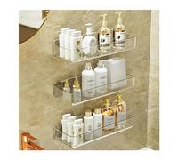 Mensole Bagno Scaffale di stoccaggio for la casa Scaffale di stoccaggio del bagno Scaffale di stoccaggio a parete in plastica a tre strati Scaffale di stoccaggio for cosmetici e articoli da toeletta c
