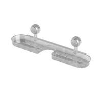 Mensole da bagno a parete, 41 x 11 x 11 cm, organizer a, in acciaio, design durevole, supporto da parete per lavello da cucina, spazzolino per sapone, prodotti per la cura della pelle