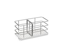 Mensole da bagno Comodo portaspugna for lavello , Organizzatore for lavello da cucina in acciaio inossidabile , Grande contenitore for dispenser di sapone for forniture domestiche da appoggio