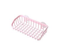 Mensole da bagno Doppia ventosa Lavello Spugna Portasapone ， Scaffale for scarichi da bagno for cucina ， Scaffale for shampoo Cestino for bagno