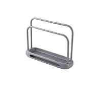 Mensole da bagno Porta strofinacci da cucina , Appendiabiti for asciugamani Porta spugne for lavello , Scaffale for strofinacci da bagno Organizzatore staccabile(Gris,Without diatom pad)