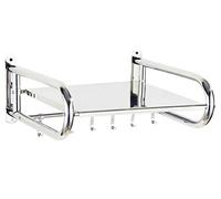 Mensole da cucina in acciaio inox con montaggio a parete, soluzione salvaspazio per piccole cucine, mensola per forno a microonde, lunghezza 55,1 cm x larghezza 36,8 cm