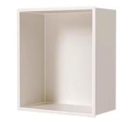 Mensole Da Doccia Rettangolari, Nicchia Da Doccia A Parete, Contenitore Sopra La Mensola Del Bagno, Porta Carta Igienica Opaca Per Shampoo E Sapone, Bianco, 32 X 32 X 12,5 Cm, 13 X 13 X 5 Pollici