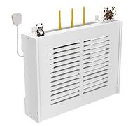Mensole da muro Set-Top Box TV Montato A Parete Scatola Portaoggetti del Router Scatola Portaoggetti del Router Wireless Wi Fi Scatola di Occlusione Presa Fila Inferiore TV Nessuna Perforazione
