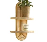 Mensole da parete bohémien - supporto decorativo fluttuante, supporto per candela, libreria, archiviazione versatile | Scrivania da bagno, lavanderia, appartamento, angolo, ingresso, soggiorno, Sc