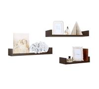 MODULARREDO | Calamita Set 3 Mensole da Muro Wengè - Made in Italy