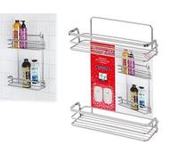 MENSOLE DOCCIA FRANCY 2.0 A 2 RIPIANI CM. 26x10xH35 ARREDO BAGNO