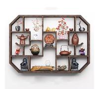 Mensole Galleggianti Appese In Legno, Mensola Antica A Parete Retro Tea Set Display Stand Rack Per Teiere Scaffale Per La Raccolta Usato Per Soggiorno, Studio, Sala Da Tè(95)